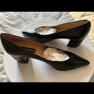 Santorino Willie leather pumps black